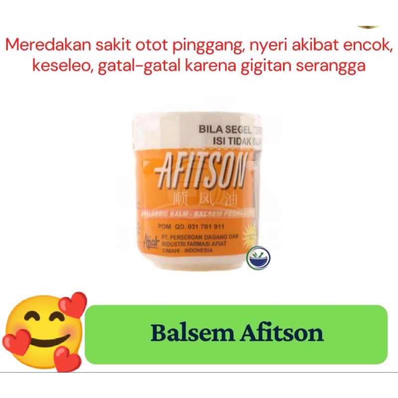 Balsem Afitson 18gr Pegal Nyeri Otot