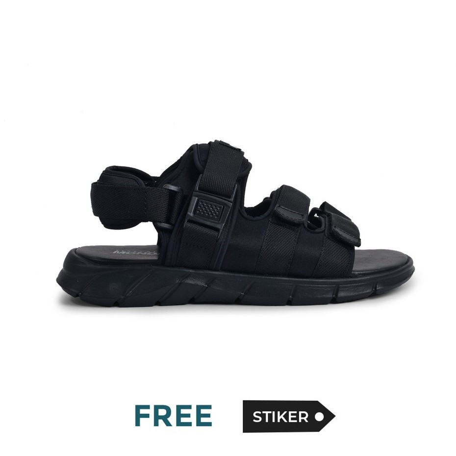 Bima Full Black | Sandal Gunung Original Casual Santai Kasual Pria Sendal Footwear | FORIND Monday