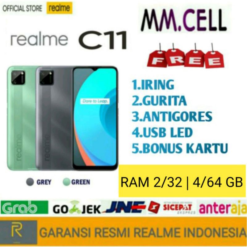 Realme C11 Ram 2/32Gb | C11 ram 4/64 3/32  | c30 c31Garansi Resmi Realme Indonesia