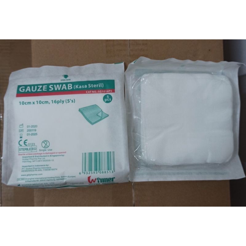 Gauze Swab 10x10cm 16ply 10s Winner / Kasa Steril