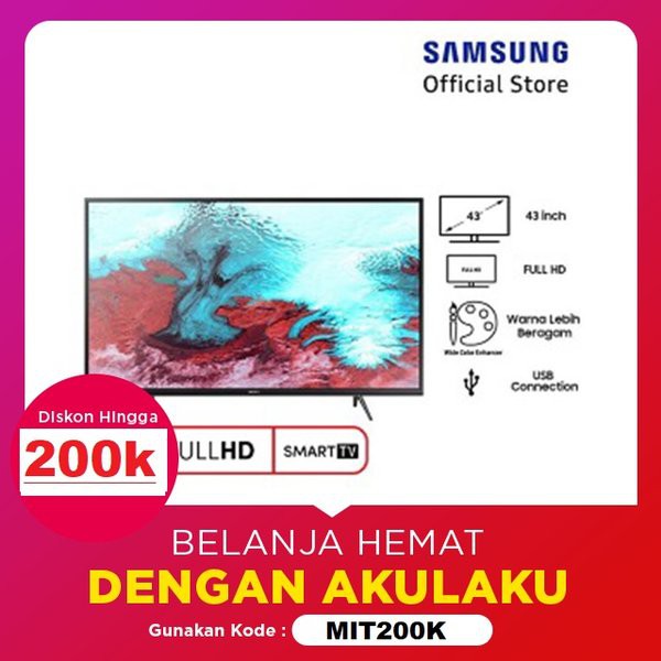 SAMSUNG FHD LED TV 40 inch -UHD- 40j5250 - SMART digital - Garansi RESMI SAMSUNG Terjangkau