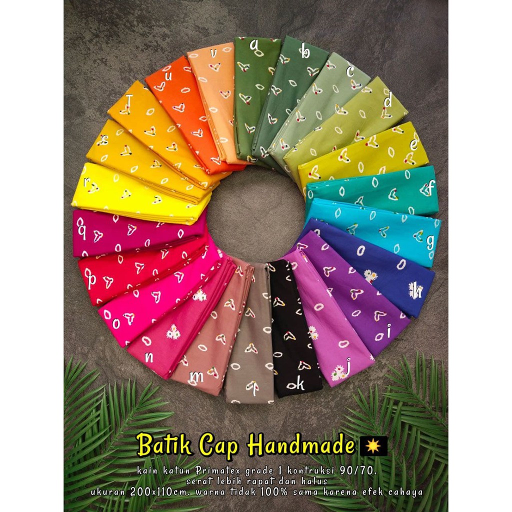 Kain Batik Cap Prima Motif Jumputan/ Batik Jumputan -  KR