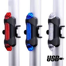 LAMPU BELAKANG SEPEDA Bahaya Penerangan LED USB Rechargeable Anti Air Waterproof Tail Light Bike USB