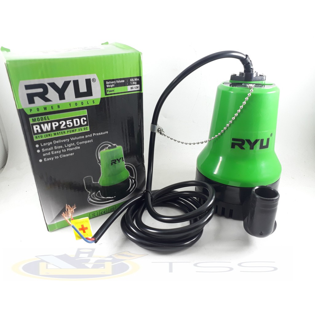 Ryu Mesin Pompa Air Celup 1 Inch Arus DC 12 Volt DC RWP25DC