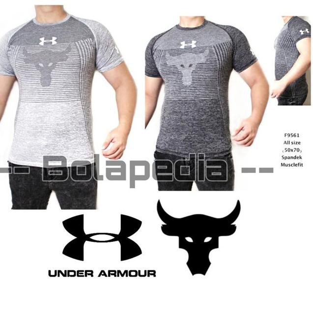 SEGERA BELI KAOS BAJU TRAINING SPORT OLAHRAGA GYM FITNES RUNNING DISTRO PRIA COWOK / UA BULL...