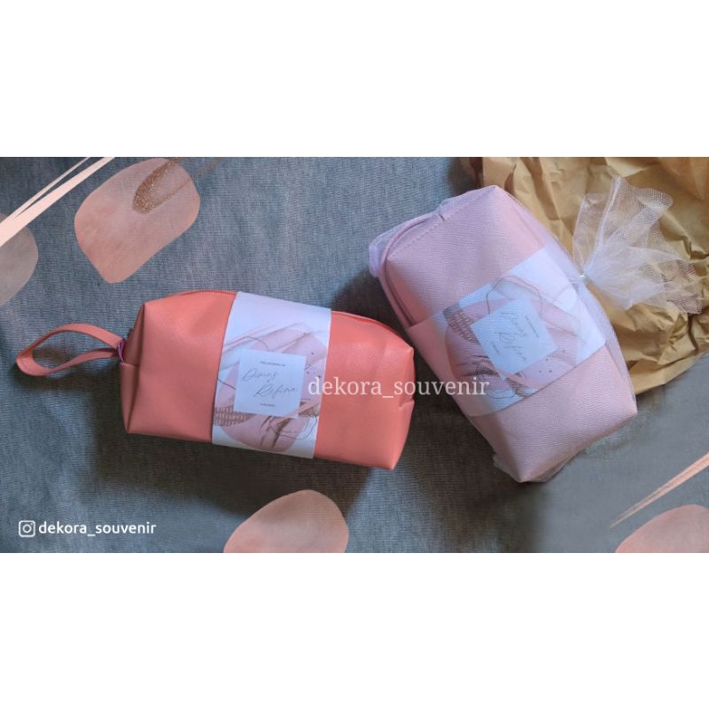 New Produk ( Souvenir Tas Pouch Elegan ) untuk souvenir pernikahan