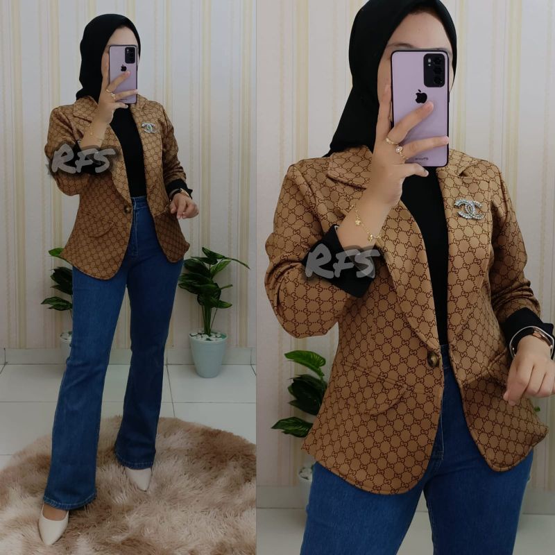 Blazer scuba premium import//Blazer scuba bangkok//blazer wanita terlaris