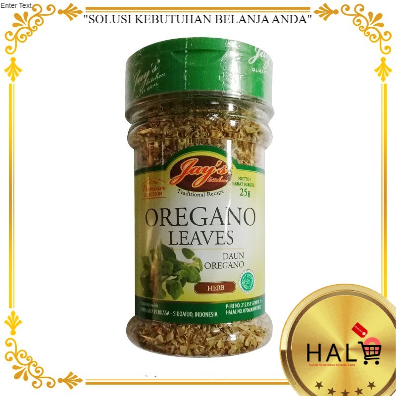 

JAYS OREGANO LEAVES 25 GR