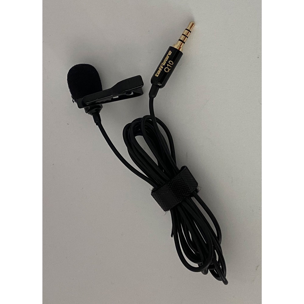 Taffware Professional Lavalier Microphone Clip Portable 3.5mm - Q10 - Black