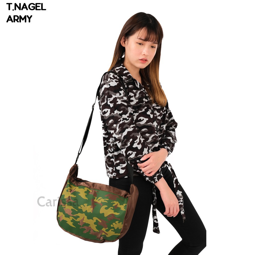 YUGANA - T.NAGEL Tas Selempang Wanita Cewek Terbaru Korea Tote Kanvas Murah Cewek Wanita Kekinian