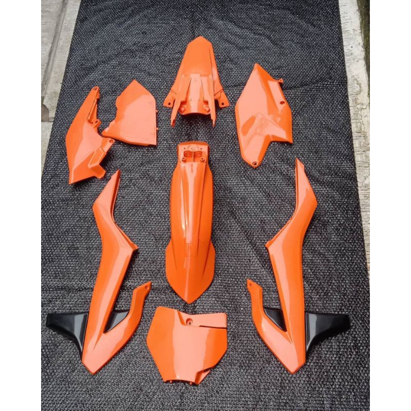 cover body set ktm 250 2017 tanpa jok tangki bodi kit ktm 250 tahun 2017