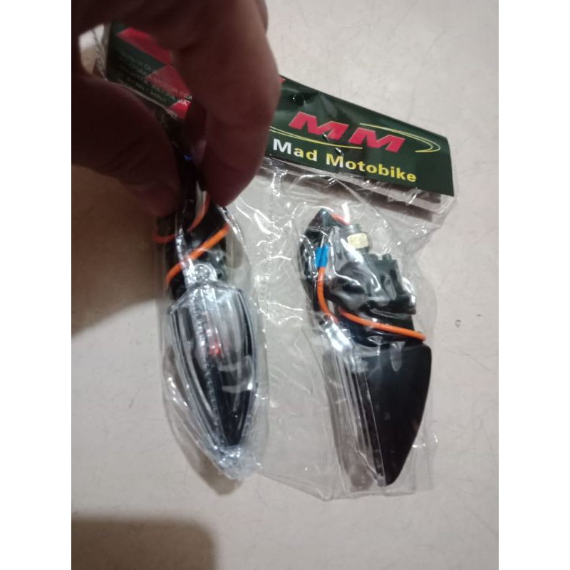 LAMPU SEN SEIN MINI SEPASANG MOTOR VIXION DEPAN BELAKANG NEW LED RX KING AEROX R15 KECIL VARIASI VAR