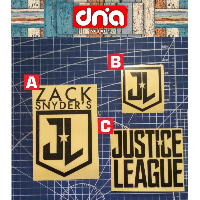 

cutting sticker justice league logo, Zack snyder