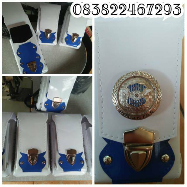 SARUNG HP double polisi,dishub, security dll logo logam