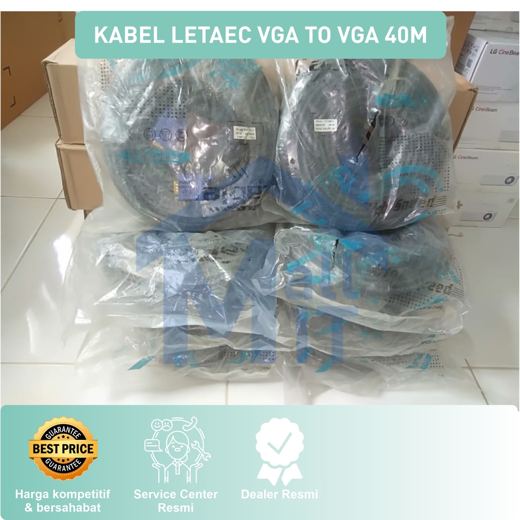 ( Bisa Cod ) MDN LeTaec Kabel VGA to VGA 40m high quality