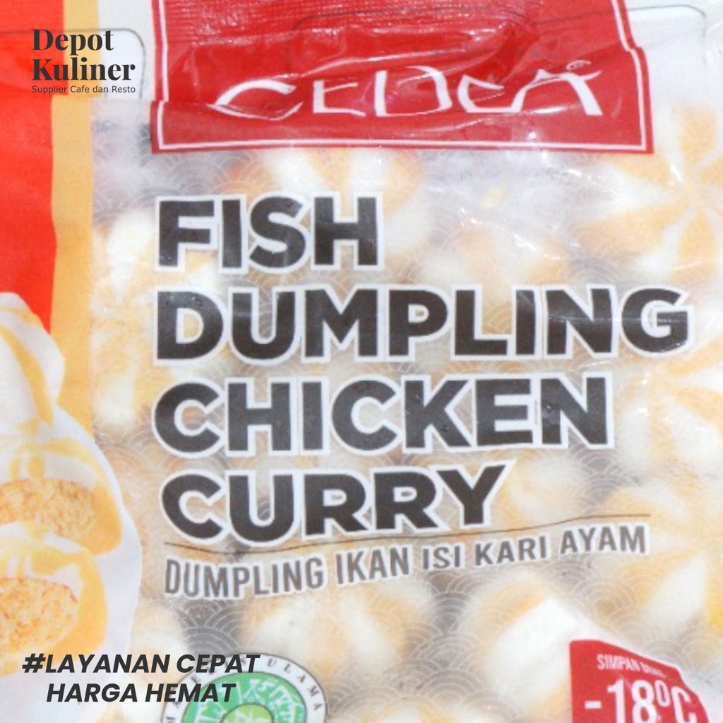 Cedea Fish Dumpling Chiecken Curry 500 gr - Dumpling Ikan segar rasa kari ayam