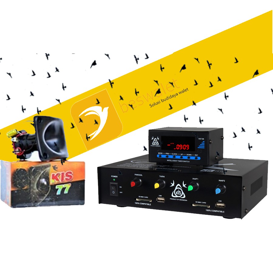 Ampli walet KIS 89 dan Timer digital KST 99 [ BONUS TWEETER PANGGIL KIS 77 MAGNET ]