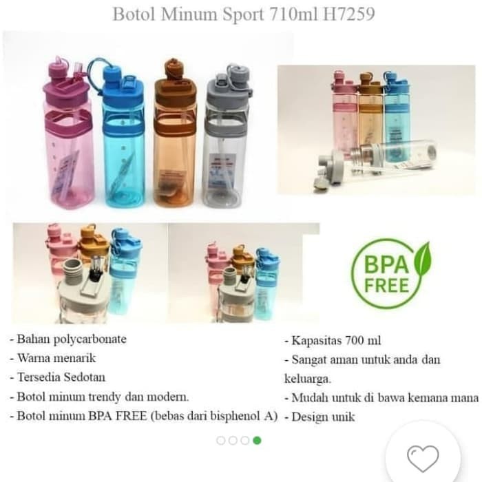 BOTOL MINUM SPORTY 710 ML BPA FREE