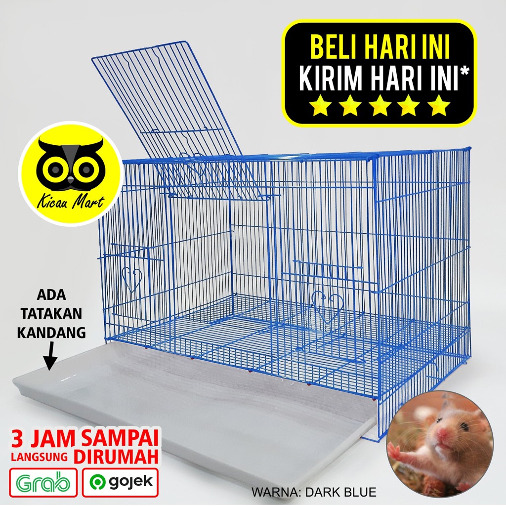 KANDANG HAMSTER SANGKAR HAMSTER MARMUT BESI IMPORT SIZE JUMBO BESAR LARGE PET CARGO UMBARAN UMBARANH