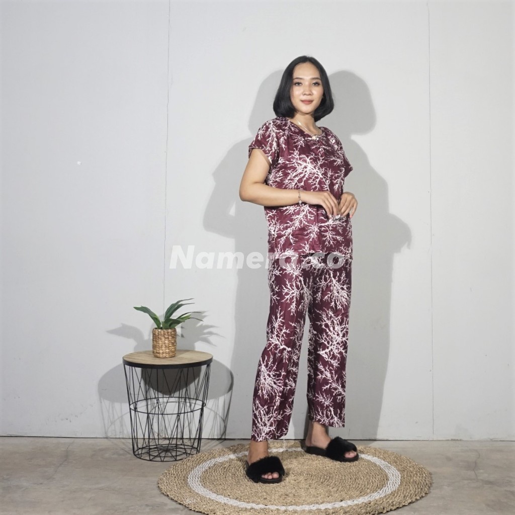 Setelan Baju Tidur Piyama Wanita Set Tie Dye CP Dewasa