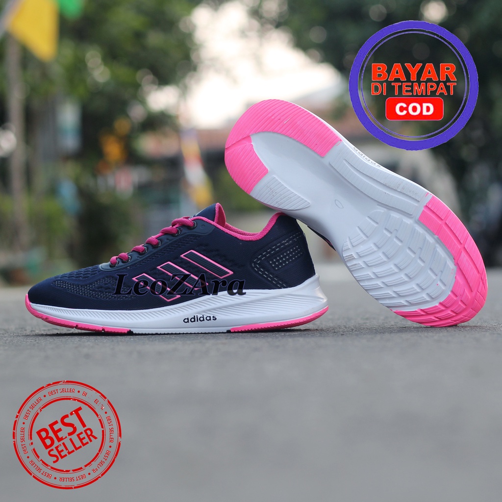 Sepatu Olahraga Outdoor Running Wanita Terbaru Adidas Zoom Racer Cocok Buat Lari Jalan Santai Senam Aerobik