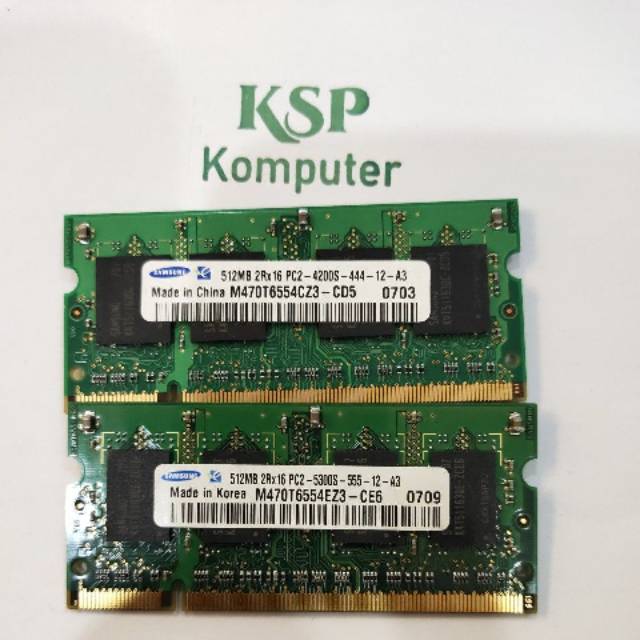 Memory Laptop 512MB-PC2-4200s/5300s