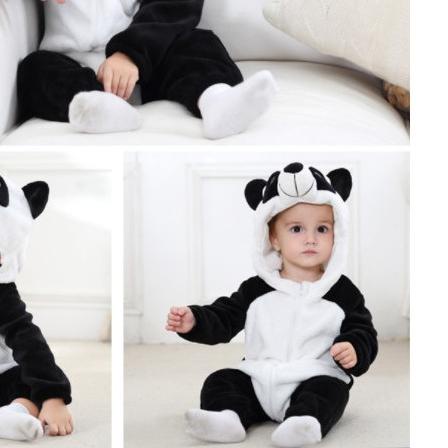 ♦ Baju Bayi Baju Anak Karakter Hewan Baju Kostum Bayi Baju Bahan Flannel ❈