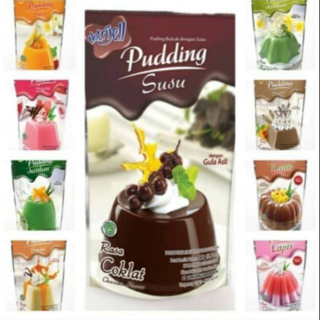 

Pudding susu | Pudding santan | Pudding lapis nutrijell