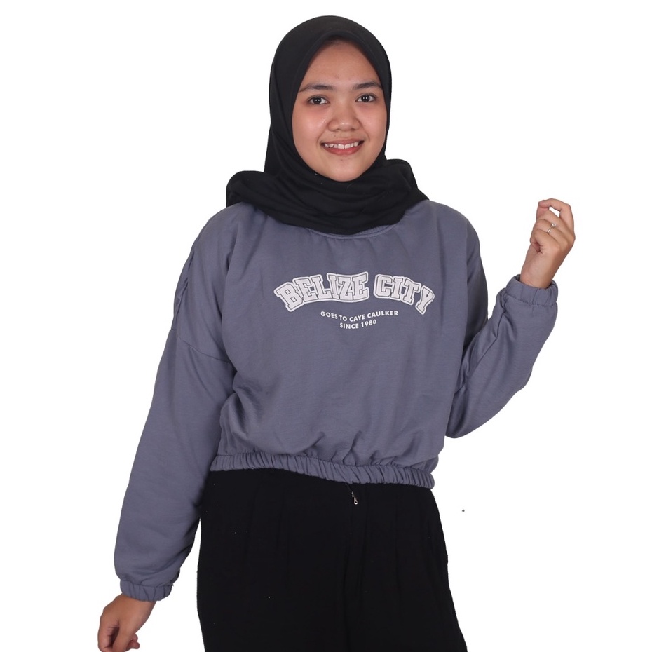 Public - Belize Crop - Sweater Crop Wanita