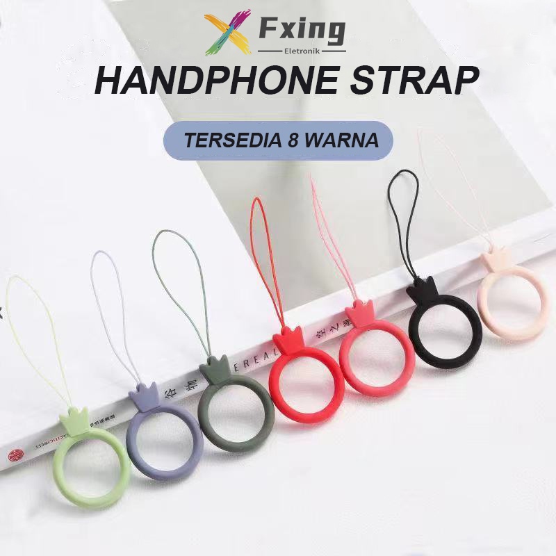 【AC002】Fxing TALI HANDSTRAP HP PENDEK CIRCLE KARAKTER TALI ID CARD / CAMERA