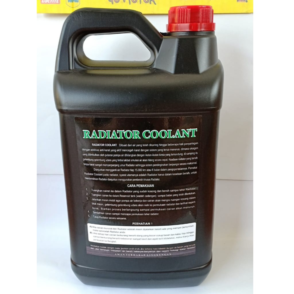 AIR RADIATOR SUPER COOL MERAH 5L - RADIATOR COOLANT SUPERCOOL RED