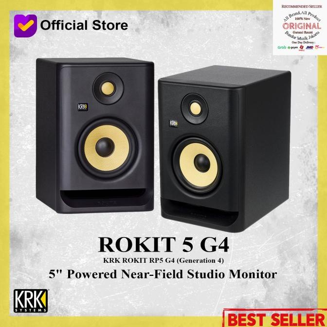 KRK Rokit 5 G4 Speaker Monitor Studio Flat,BMJ Star Seller Termurah