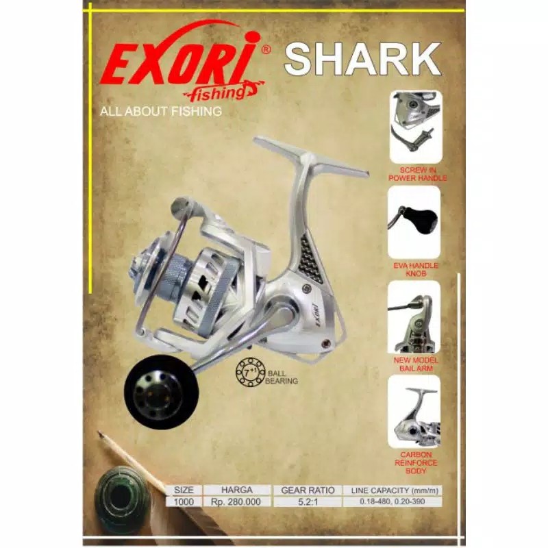 Reel Pancing Exori Shark 1000