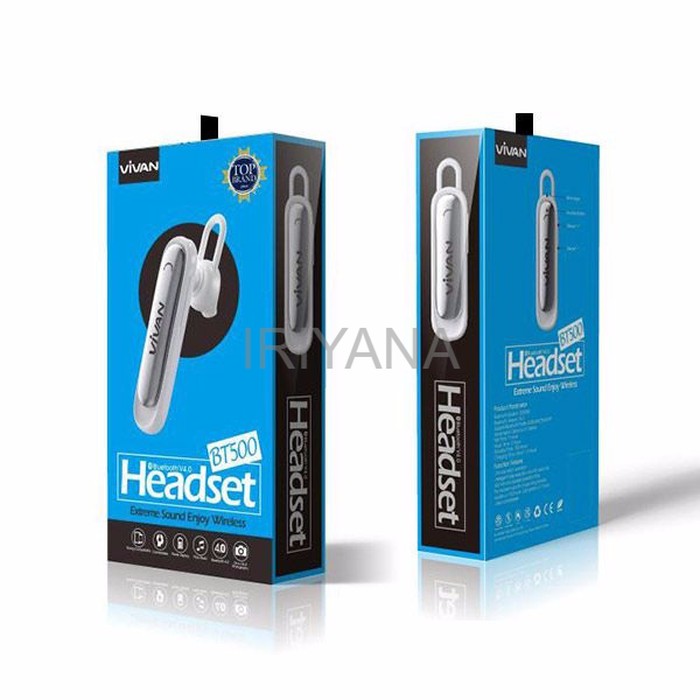 Termurah  Vivan BT500 Bluetooth V4 1 Headset Tarnish  100297  Berkualitas