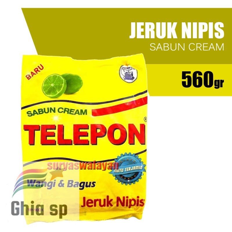 

Sabun Krim Telepon Jeruk Nipis 560 gr