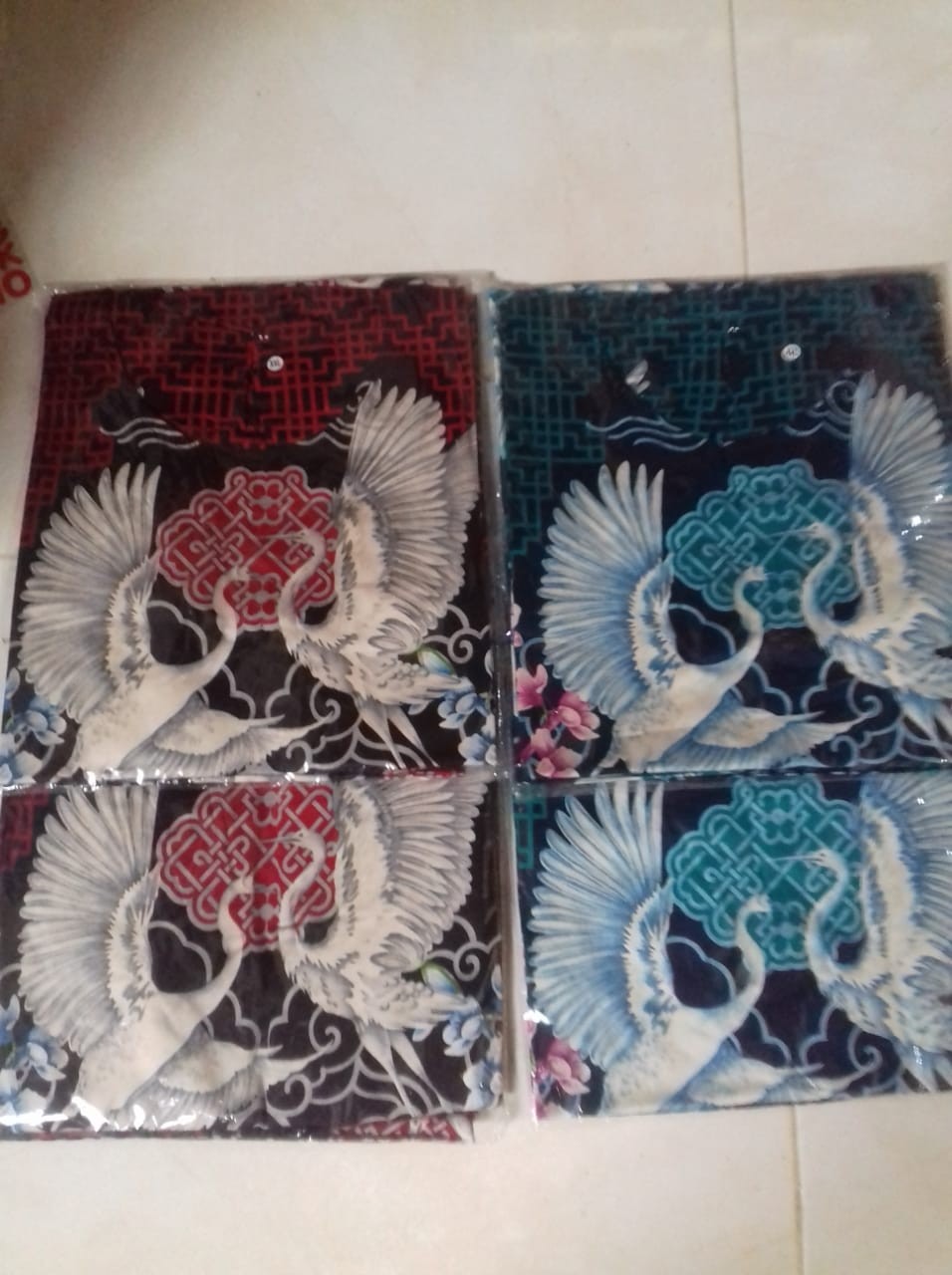 Set Batik Bangau Cotton Stretch Xl Dan Xxl