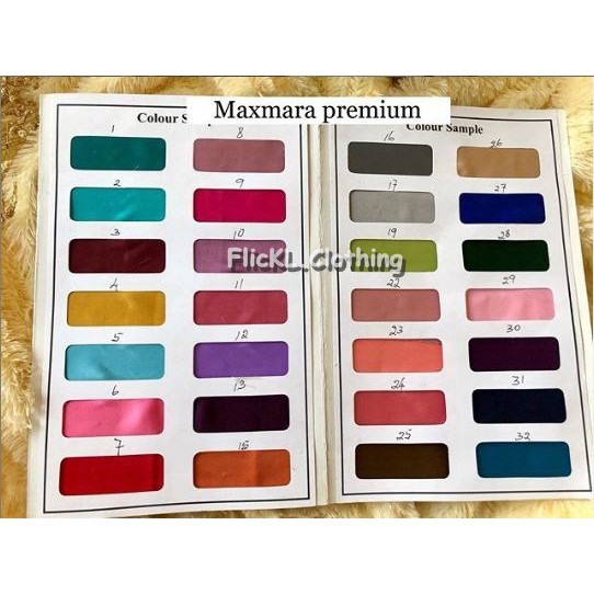 Bahan Kain Maxmara Polos muslim Rollan