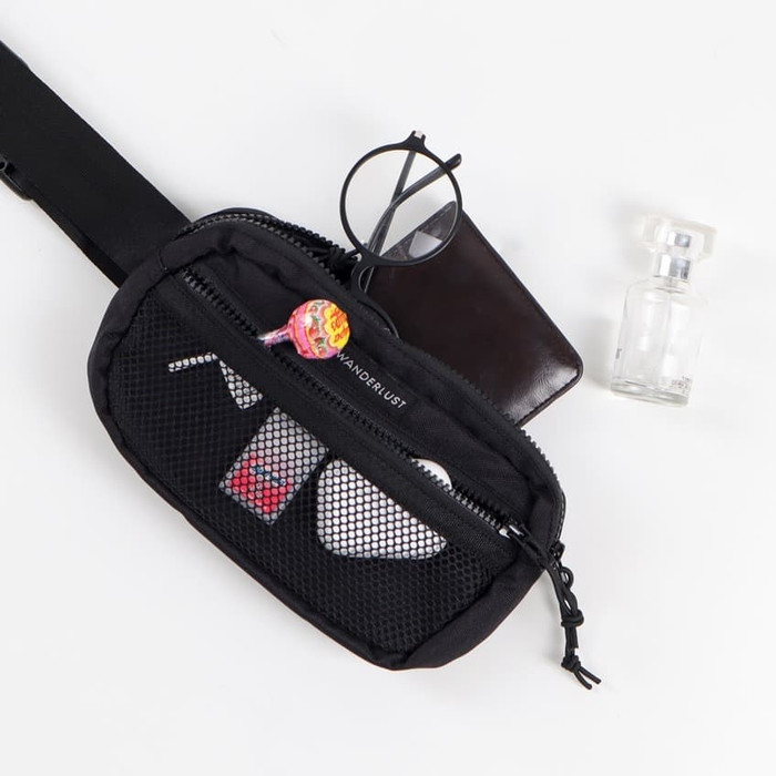 Wanderlust - Chest Bag Tas Selempang - Brum - Black