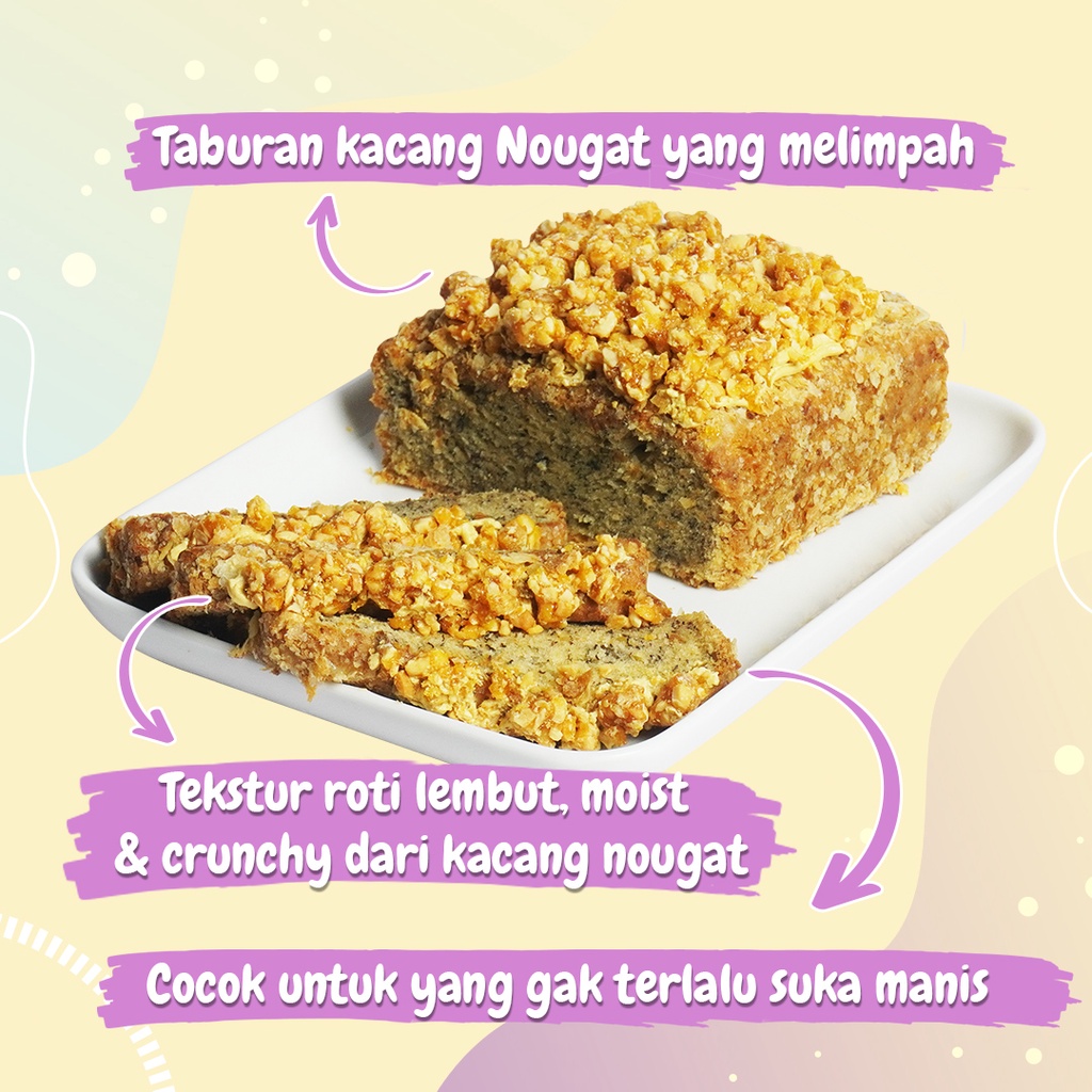 Banana Lover Nougat Delicute - moist Banana Cake Kacang Nougat