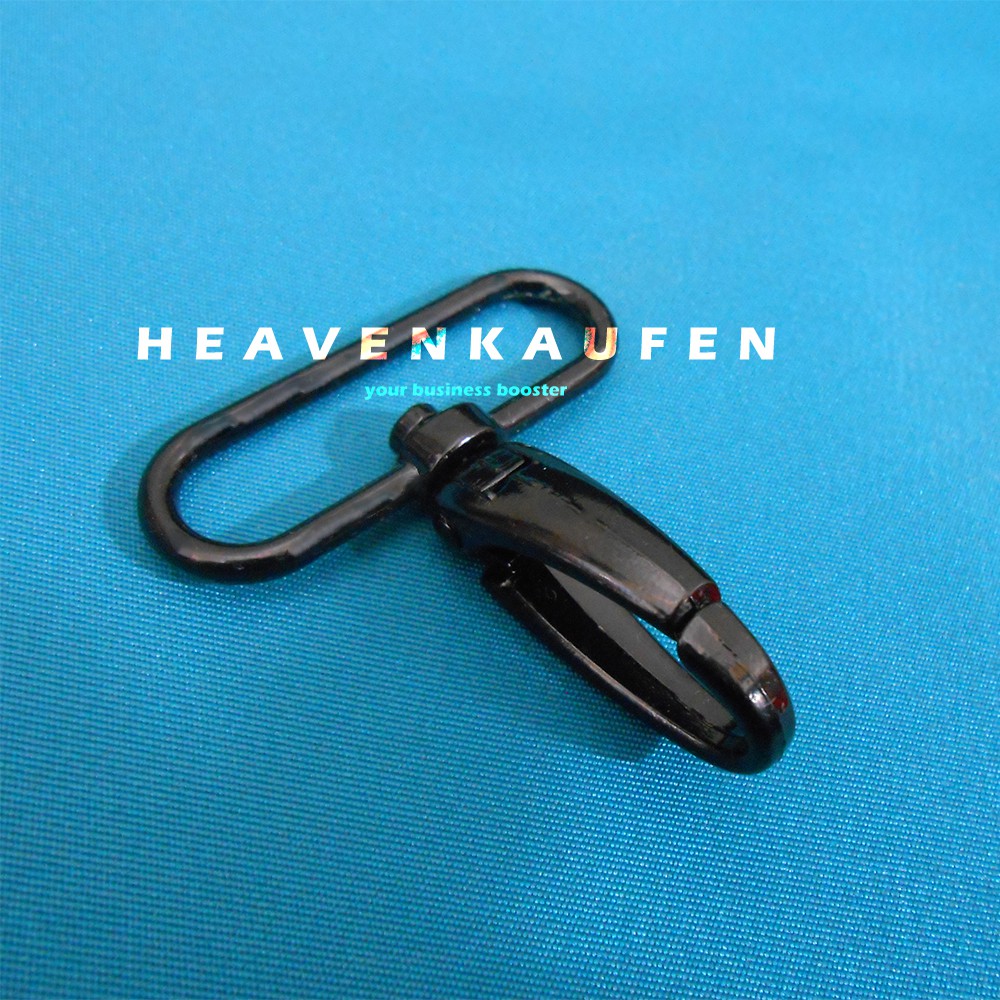 Kait Pengait Gantungan Hook Tas 3,8 cm Warna Hitam Standard