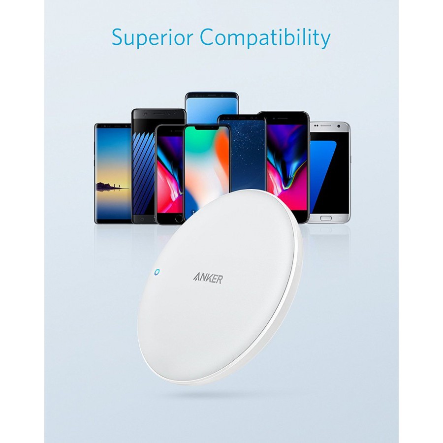 Charger Wireless-ANKER B2514121 PowerWave 7.5W PAD Bundling 3 in 1 Wireless Charger