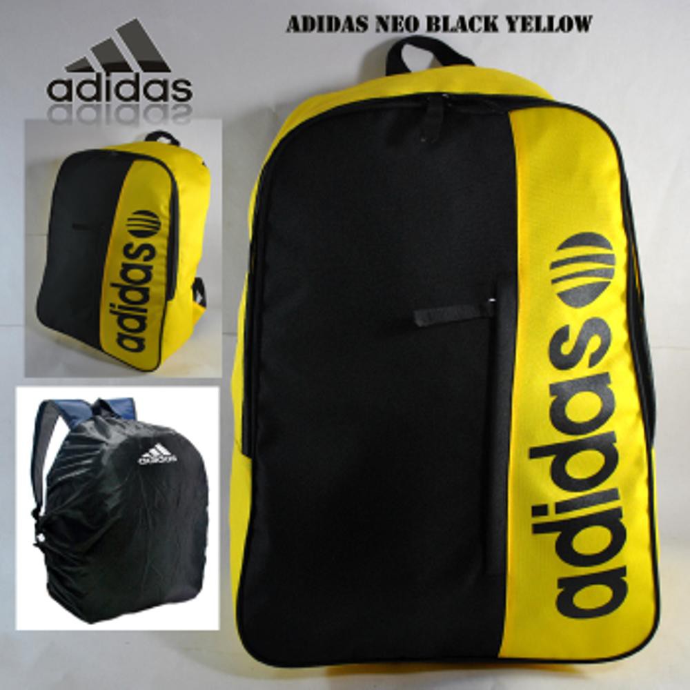 tas ransel adidas neo black yellow free raincover tas bola adidas neo ransel adidas neo tas gendon