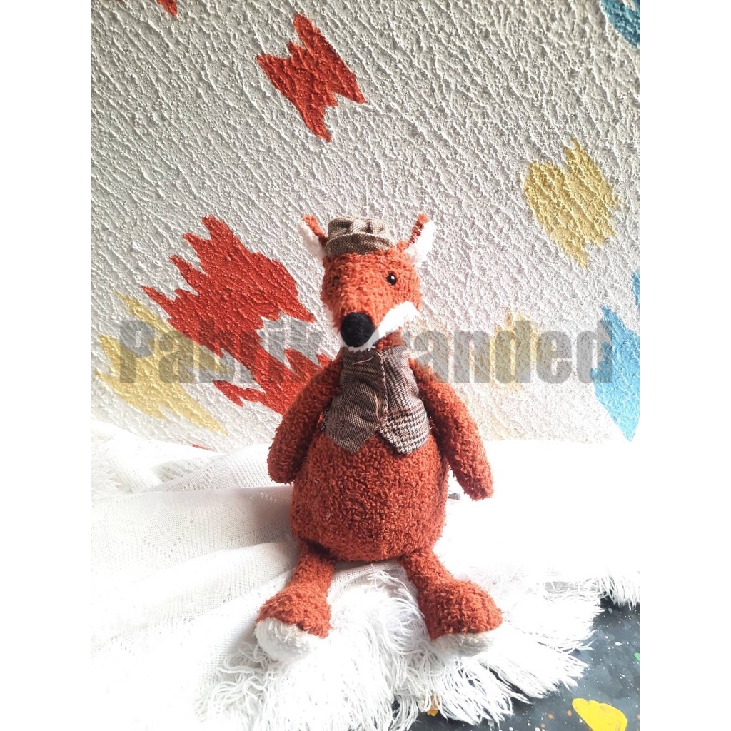 pabrik branded j3llycat freddie fox cub serigala animal doll mainan anak boneka binatang lucu hewan 