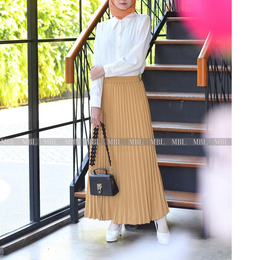 ➲ MBL Rok Plisket Dewasa (42 Warna) ✸