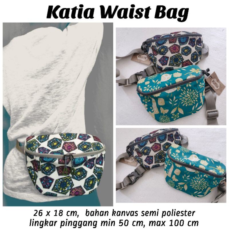 Katia Waist Bag Termurah / Waist Bag Cewek Kekinian / Tas Pinggang Terlaris
