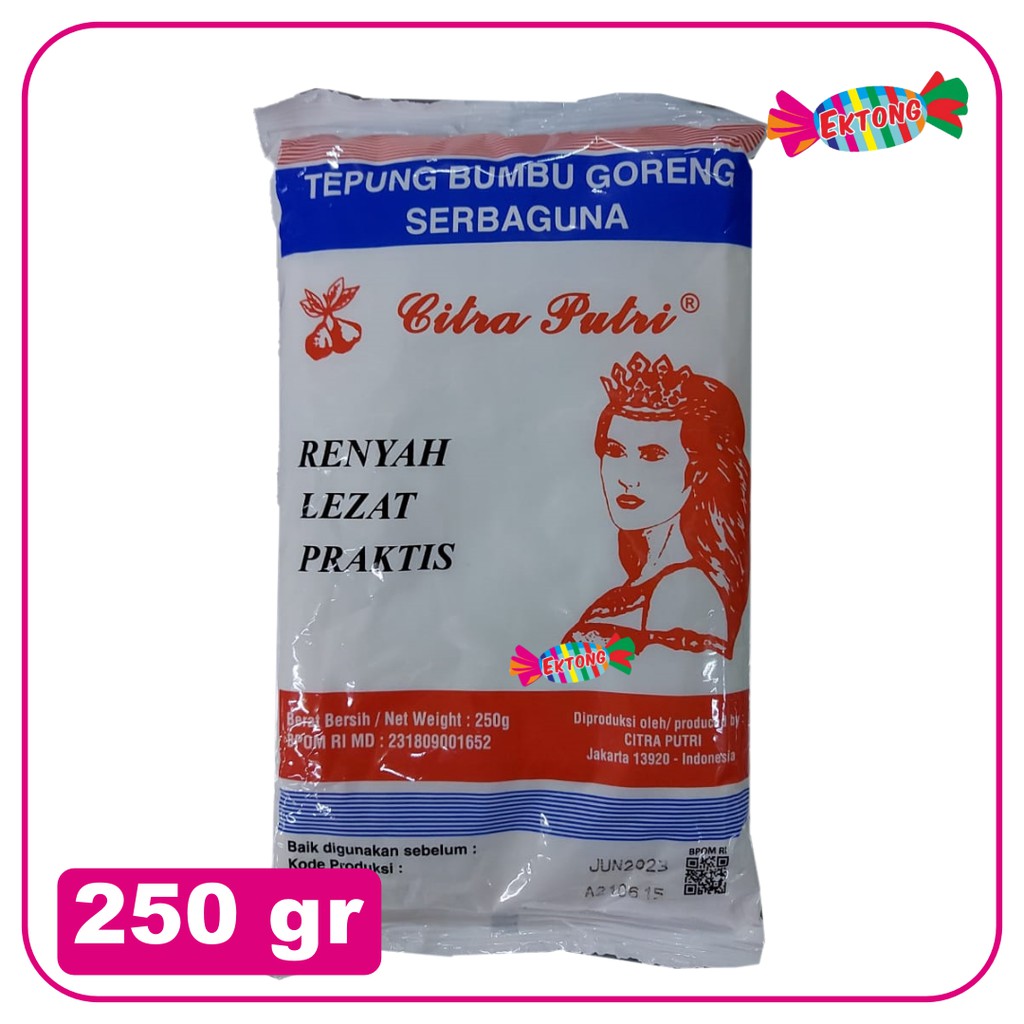 

TEPUNG SERBAGUNA CAP CITRA PUTRI 250 GR