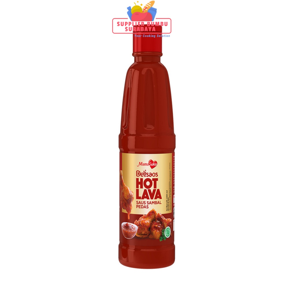 MamaSuka Delisaos Hot Lava Volcano Sauce Halal 260ml