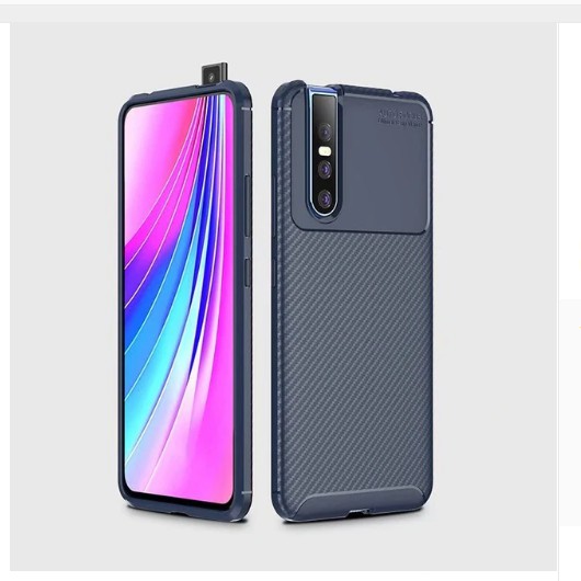 Carbon Autofocus Softcase Casing for Vivo V15 WEIKA