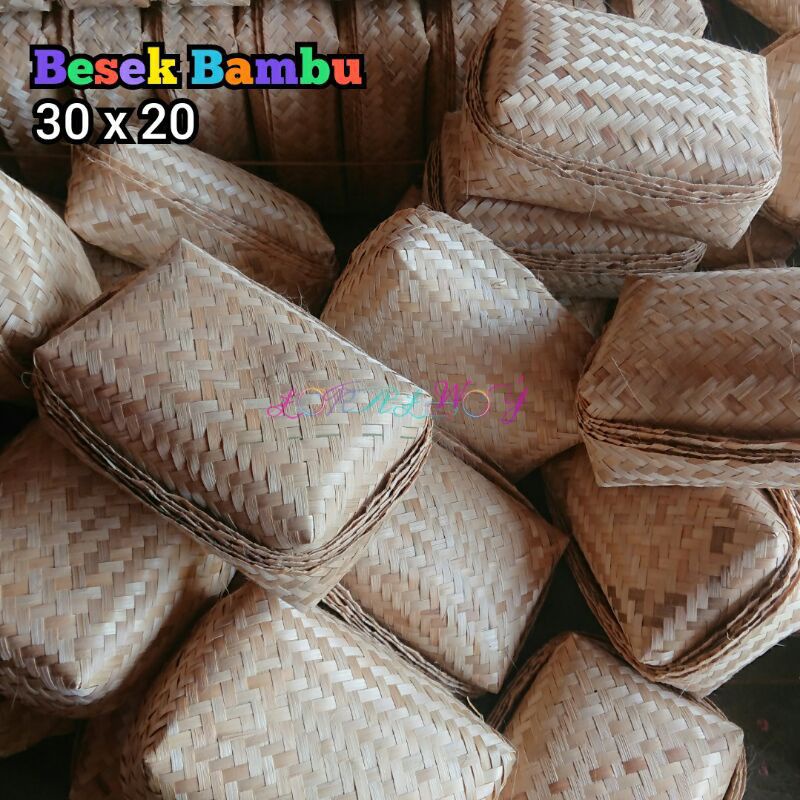 [promo] Besek Bambu 30x20 Besek Persegi Panjang Besek Hampers Box Catering Besek Bambu Murah Kerajin
