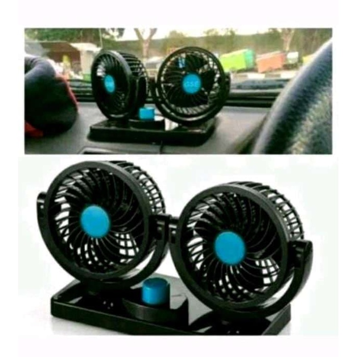 Kipas Angin Mobil Di Lighter 12V Fan Double Blower